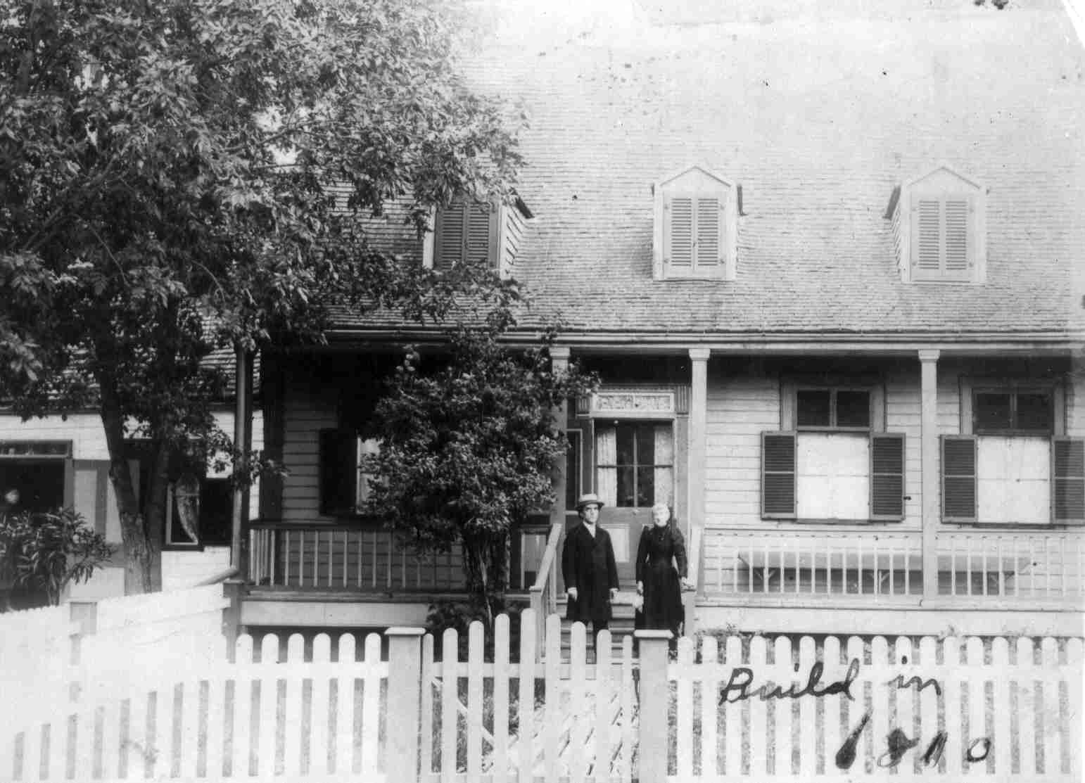 Elvina Poirier's (Demer) home, located in Riguard, Canada, the house was built in 1810.